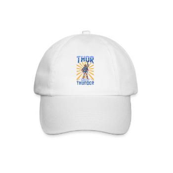 Wikinger Donnergott Thor - Baseballkappe - Weiß/Weiß - Vorne