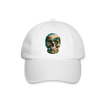 Rustikal Horizon Totenkopf T-Shirt Smoky Mountain - Baseballkappe - Weiß/Weiß - Vorne