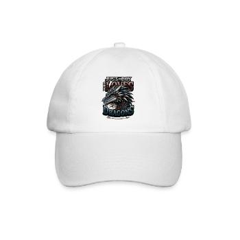 Nur Ein Junge, Der Drachen Liebt - Jungs Drachen - Baseballkappe - Weiß/Weiß - Vorne