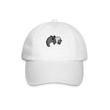 tapire tapire Tier Motiv - Baseballkappe - Weiß/Weiß - Vorne