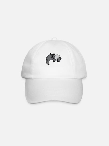 tapire tapire Tier Motiv - Baseballkappe - Weiß/Weiß