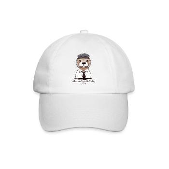 Tickets bitte! Der Zugführer Otter - Baseballkappe - Weiß/Weiß - Vorne