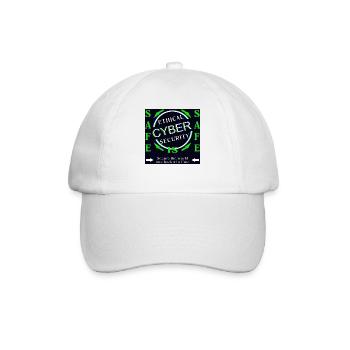 Ethical Cyber Security SAFE - Baseballkappe - Weiß/Weiß - Vorne