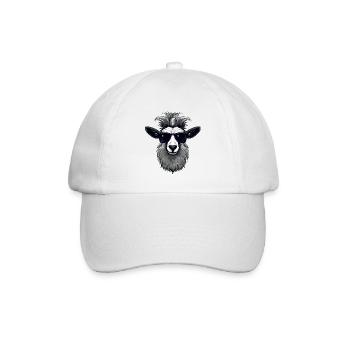 Lustiges Tier Design - Baseballkappe - Weiß/Weiß - Vorne