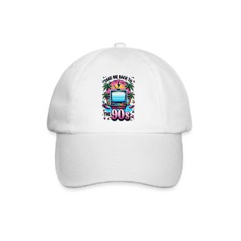 Take me Back to the 90s - Baseballkappe - Weiß/Weiß - Vorne