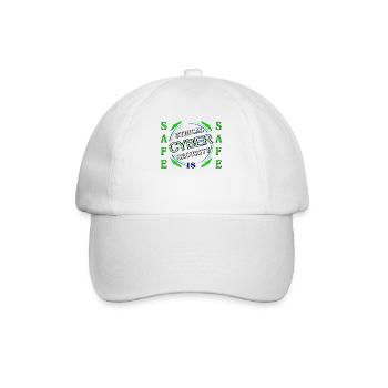 Ethical Cyber Security SAFE - Baseballkappe - Weiß/Weiß - Vorne