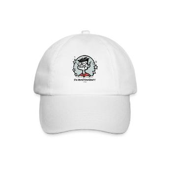 Ich bin nerdig, nerdigvergent und so ein Nerd - Baseballkappe - Weiß/Weiß - Vorne