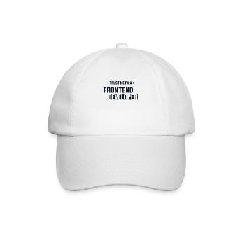 Trust Me I'm Frontend Developer Developer - Baseballkappe - Weiß/Weiß - Vorne
