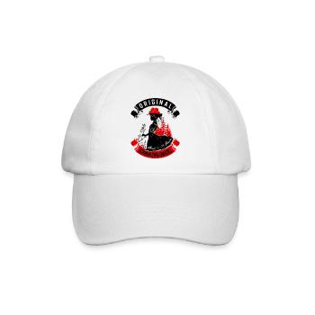 Original Schwarzwaldmädel Bollenhut Tracht Ledig - Baseballkappe - Weiß/Weiß - Vorne