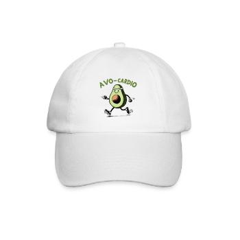 Laufen Avocado, Avo-Cardio - Baseballkappe - Weiß/Weiß - Vorne