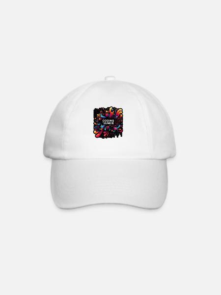 Coding Junkie 12 - Baseballkappe - Weiß/Weiß
