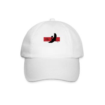 Kranich & Lotus Harmonie Symbolik - Baseballkappe - Weiß/Weiß - Vorne