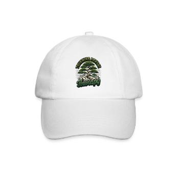 Das Trimmen Von Bonsai Ist Meine Therapie Bonsai - Baseballkappe - Weiß/Weiß - Vorne