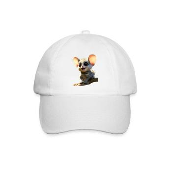 Galago Buschbaby Affen Galagos Affe Süßer Galago - Baseballkappe - Weiß/Weiß - Vorne