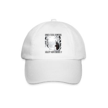 Krampus T | Krampus Kostüm | Dämonischer - Baseballkappe - Weiß/Weiß - Vorne