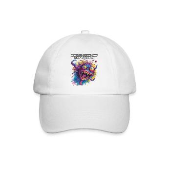 Born to Stand Out Not to Fit In, Anders sein, Cool - Baseballkappe - Weiß/Weiß - Vorne