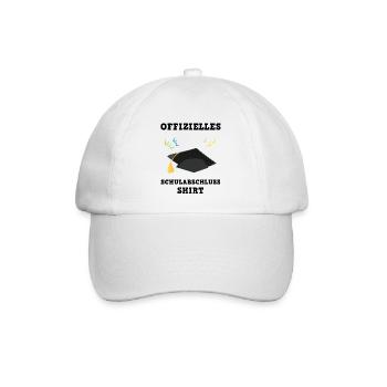 Schulabschluss Meilenstein Feier Doktorhut - Baseballkappe - Weiß/Weiß - Vorne