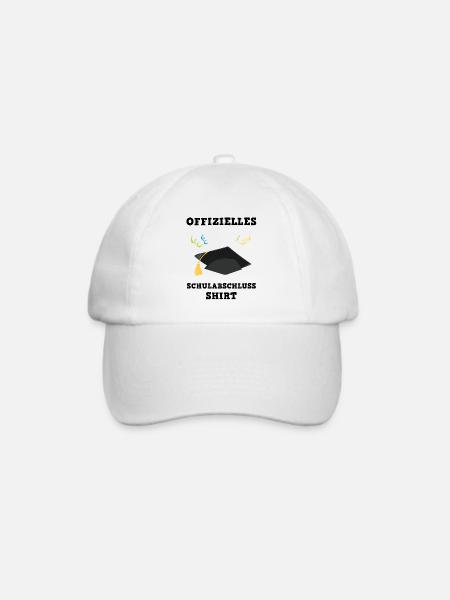 Schulabschluss Meilenstein Feier Doktorhut - Baseballkappe - Weiß/Weiß