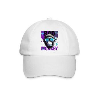 Verspielte Geister Die Monkey Magic Kollektion - Baseballkappe - Weiß/Weiß - Vorne
