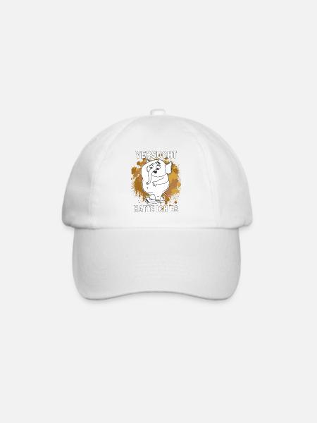 ABNEHMEN VERSUCHT HATTE ICH ES - Baseballkappe - Weiß/Weiß