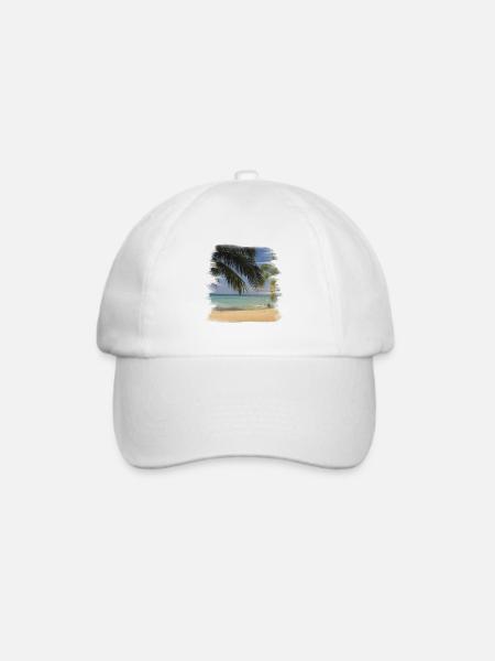 Beach - Baseballkappe - Weiß/Weiß