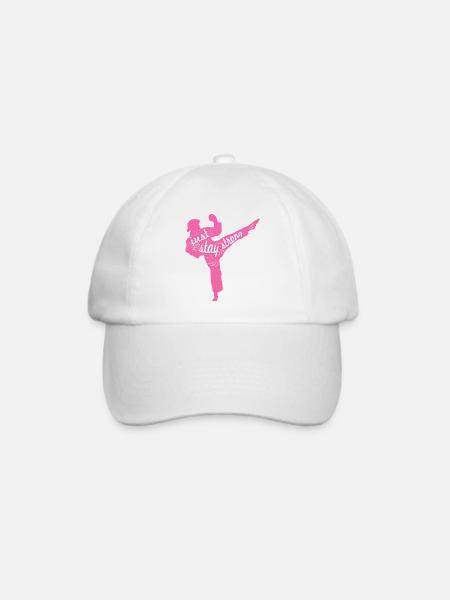 Weibliche Karateka - Baseballkappe - Weiß/Weiß