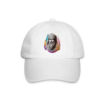 Ägypten / Pharao / Mumien / Hieroglyphen / Sphinx - Baseballkappe - Weiß/Weiß - Vorne