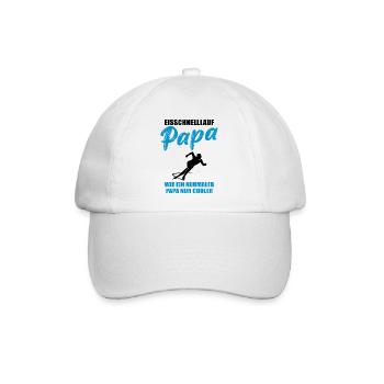 Eisschnelllauf Papa Cool Geschenk - Baseballkappe - Weiß/Weiß - Vorne