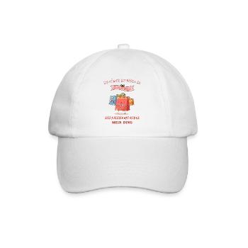 Shoppen shopping Lustige Sprüche - Baseballkappe - Weiß/Weiß - Vorne