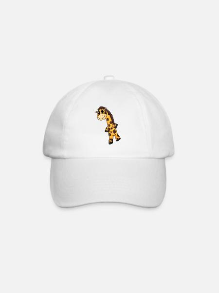 Giraffe Motiv - Baseballkappe - Weiß/Weiß