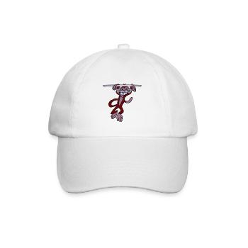 Grinse Affe - Baseballkappe - Weiß/Weiß - Vorne