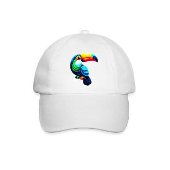 Tukan - Baseballkappe - Weiß/Weiß - Vorne