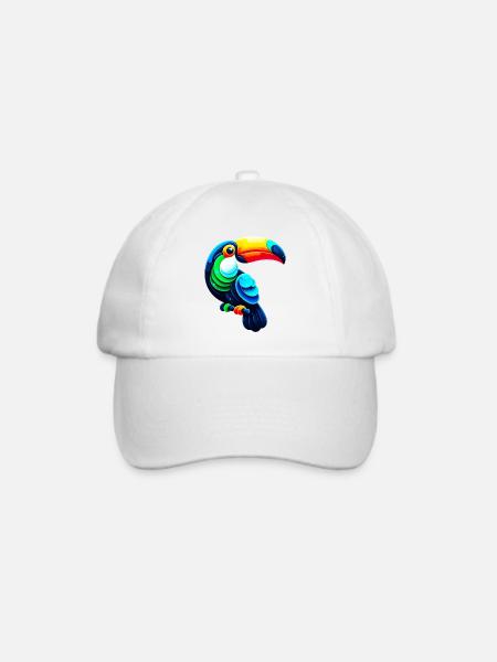 Tukan - Baseballkappe - Weiß/Weiß