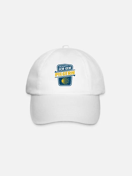 Mir reicht's ich geh Pilgern - Jakobsweg - Baseballkappe - Weiß/Weiß