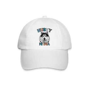 Husky Mama Hunde Hund Muttertag Wilsigns - Baseballkappe - Weiß/Weiß - Vorne