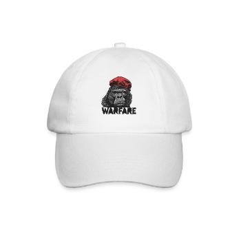 Parodie-Design für einen Gorilla Krieg - Baseballkappe - Weiß/Weiß - Vorne