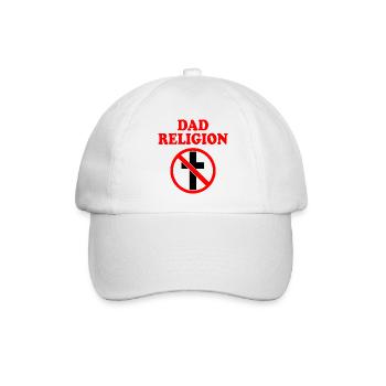 Dad religion - Baseballkappe - Weiß/Weiß - Vorne