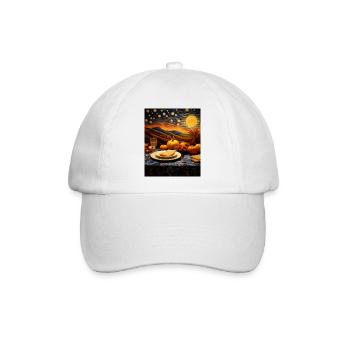 Thanksgiving Sternennacht Hemd Harvest Sky T-Shirt - Baseballkappe - Weiß/Weiß - Vorne