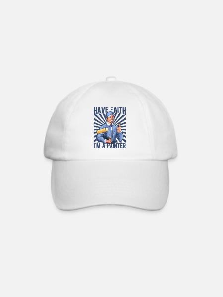 House Painter Dad Unique Gifts - Baseballkappe - Weiß/Weiß