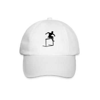 Hindernislauf Dynamik Energie Sport Geschenk - Baseballkappe - Weiß/Weiß - Vorne