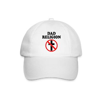 Dad religion - Baseballkappe - Weiß/Weiß - Vorne