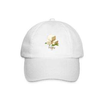 Köstlicher japanischer Tofu - Baseballkappe - Weiß/Weiß - Vorne