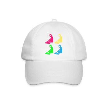 Color Mix Masters - Geschenk für bunte DJs - Baseballkappe - Weiß/Weiß - Vorne