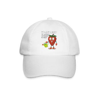 STRAWBERRY I'M LOOKING FORWARD TO THAT - Baseballkappe - Weiß/Weiß - Vorne
