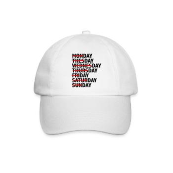 Every Day Day Day - Baseballkappe - Weiß/Weiß - Vorne