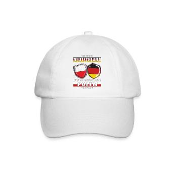 POLEN DEUTSCHLAND ICH LEBE IN - Baseballkappe - Weiß/Weiß - Vorne
