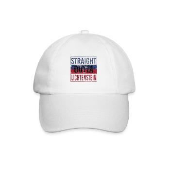 Straight Outta Lichenstein - Baseballkappe - Weiß/Weiß - Vorne
