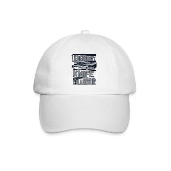 Legendäres Metzgermesser Restaurierung Liebhabermesser - Baseballkappe - Weiß/Weiß - Vorne