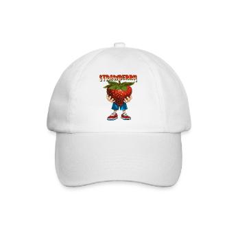 ERDBEERE STRAWBERRY - Baseballkappe - Weiß/Weiß - Vorne