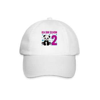 Panda Wunder - Zwei Jahre Glück - Baseballkappe - Weiß/Weiß - Vorne